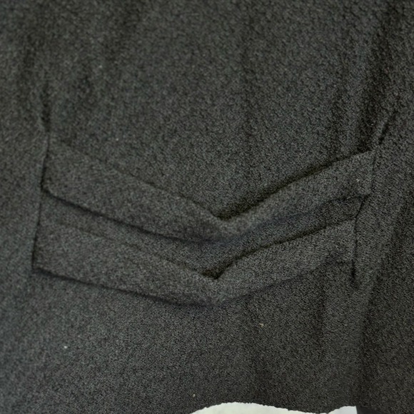 St John Couture Women's Knit Black Textured Blazer Gold Button Elegant Large - Picture 9 of 11